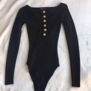 black bodysuit